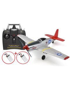 Volantex RC P-51 Mustang V2 - m.Gyro, 4-Kanaler, 400mm, RTF