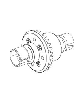 Full metal Gear differential box