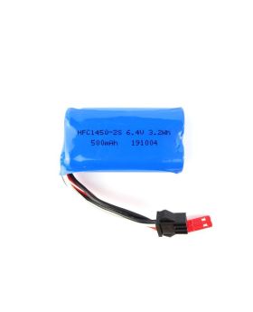 Li-Ion 6,4V (2s) 500mAh JST 2-pin kontakt