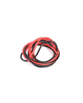 Kabel röd och svart 12AWG 2meter