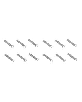 HM3x8mm Flat Hex Screw  12pcs 