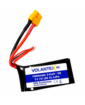 Volantex RC Li-Po 11,1V (3s) 1000mAh XT-60 - kontakt
