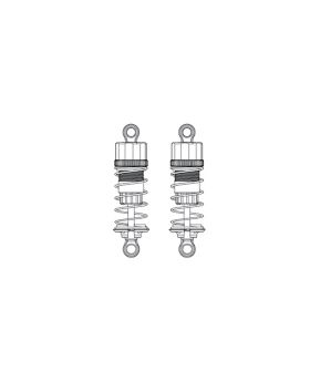 Fron metal oil-filled shock absorber