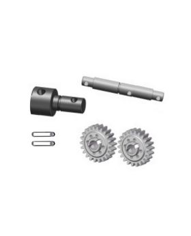 A. Motor Gear Drive Gear B. Motor Gear Axle C. Drive Shaft D. Pin 2 x 9