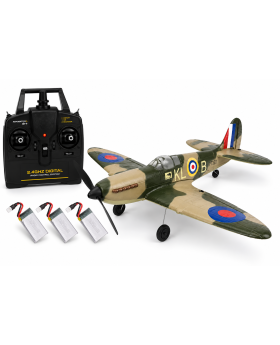 Volantex RC Spitfire - m.Gyro, 4-Kanaler, 400mm, RTF