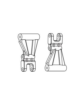 Rear lower suspension arms