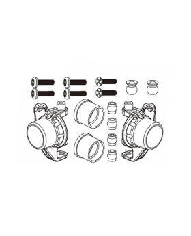Metal front steering knuckle assembly