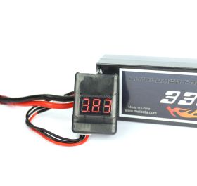 Batteri Li-Po mätare 1-8s med larm