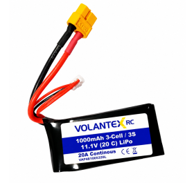 Volantex RC Li-Po 11,1V (3s) 1000mAh XT-60 - kontakt