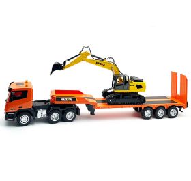 HUINA 9CH RC PLATFORM TRAILER & 6CH EXCAVATOR 2.4G SET 1:24