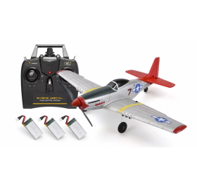 Volantex RC P-51 Mustang V2 - m.Gyro, 4-Kanaler, 400mm, RTF