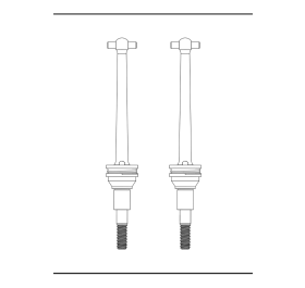 Metal F/R CVD Shafts (2 Sets) P14417