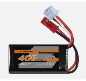 Volantex Li-Po 7.4V 400mAh - JST 2-pin-kontakt