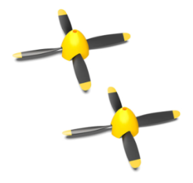 Volantex RC Propeller 2-set 4-blades