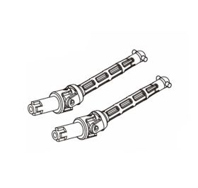 Front universal driver shafts